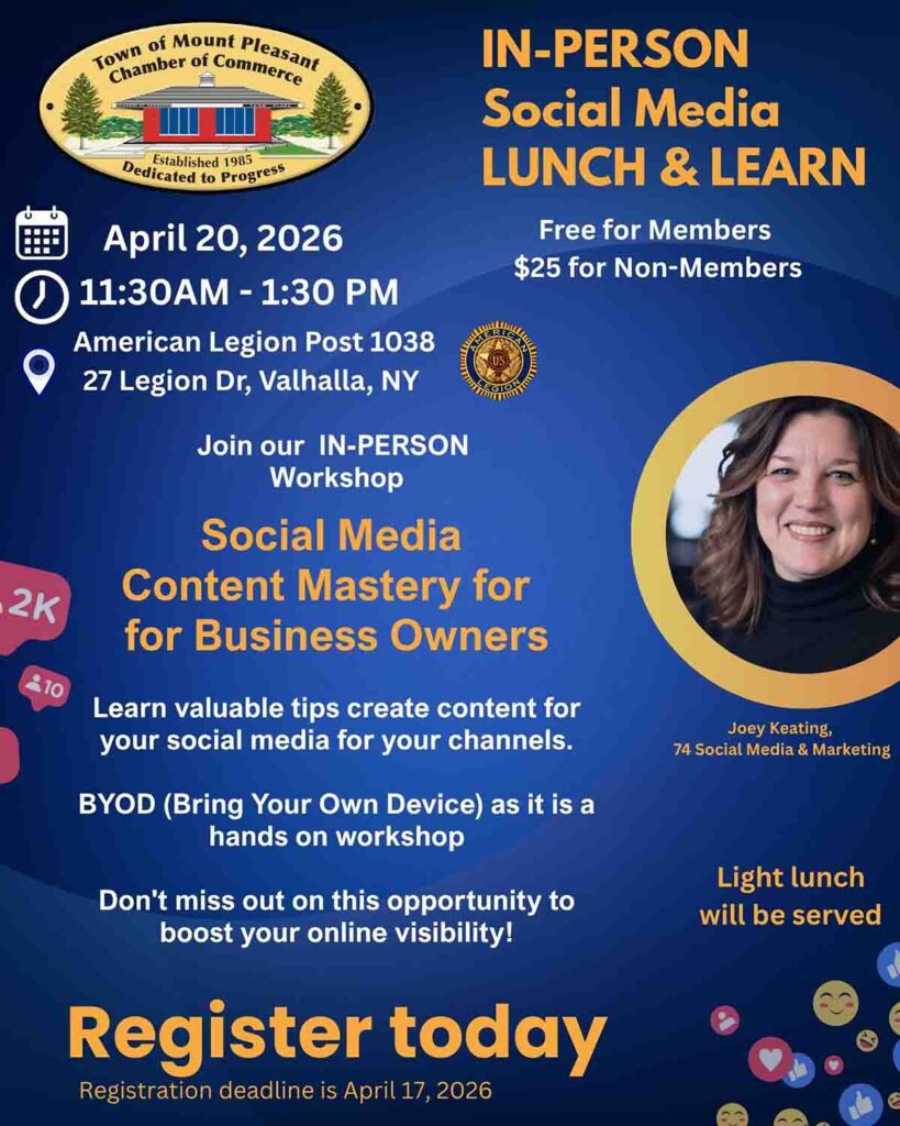 Social Media Lunch & Learn Event poster